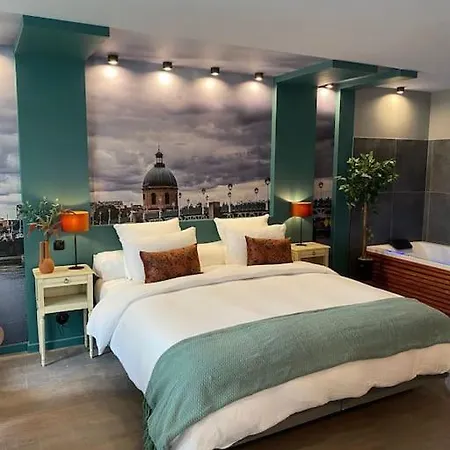 Garonne - Baignoire Balneo Duo A Bulles - Luxe Et Charme - Climatisation Apartament Eyrans-de Soudiac